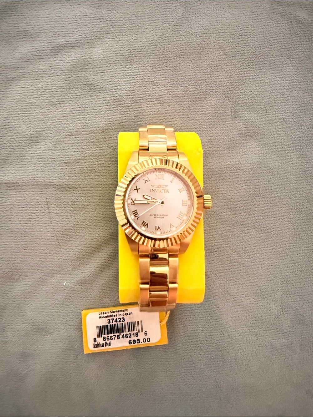 Invicta Gold Tone Women's Bracelet Watch with Roman Dial